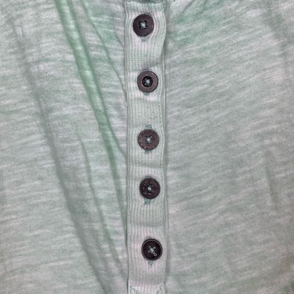 Free People Boho Lace Seafoam Long Sleeve Thermal - Picture 4 of 8